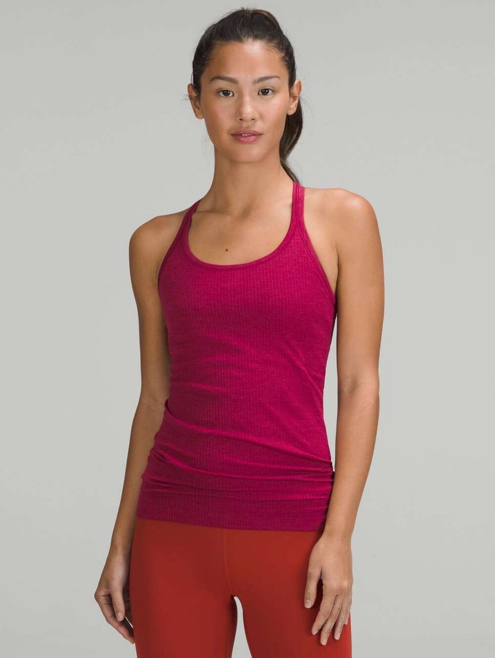 Lululemon Ebb To Street Tank In Pomegranate